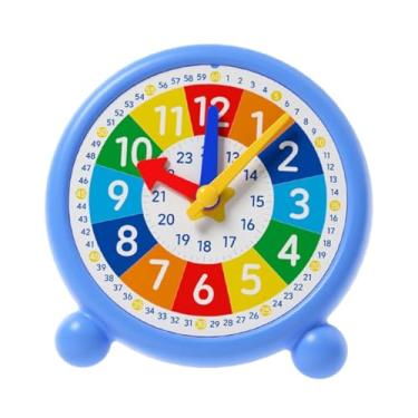 Imagem de YIJU Relógio de brinquedo para aprender números, ábaco, jogos de treinamento de habilidades para a vida, relógio de ensino, atividade de tempo, para