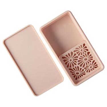 Imagem de Baoblaze Caixa de amido de milho para polimérica, acessório leve e fácil de usar, recipiente para pó de amido de milho para fazer brincos, Damasco