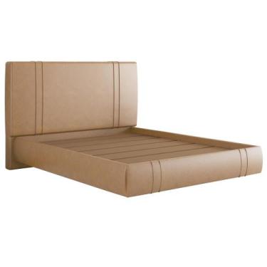 Imagem de Cama Queen Flutuante Com Cabeceira 160cm Astra S04 material sintético 