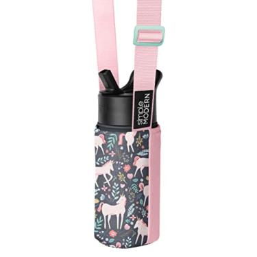 Imagem de Simple Modern Kid's Water Bottle Carrier Sling with Adjustable Strap | Bottle Holder Crossbody Bag for Walking, Hiking and School | Summit Collection | Unicorn Fields