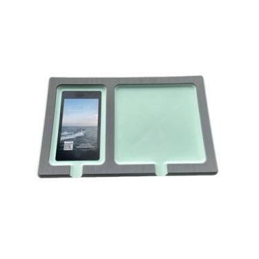 Imagem de Next Level Inc | Telefone e acessórios de 13 mm Suporte de painel duplo para barco | SeaDek | Suporte adesivo | Compartimentos separados para telefones e ferramentas de pesca/barco | Cinza tempestade