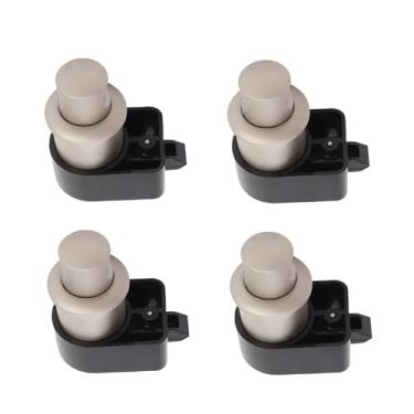 Imagem de GLOGLOW RV Press Botão Pop-Up Lock RV Push Button Lock, Latcha Sem Chave de Liga de Zinco para Portas de 18-24mm, Perfeitas para Iates de e Motorhomes Series (Pérola ni cor)