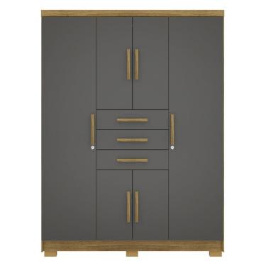 Imagem de Guarda Roupa Casal 151 cm 6 Portas 3G 10020 Nature Alasca VLR