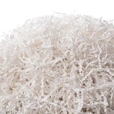 Imagem de SWANGSA Enchimento de papel cortado enrugado de 1,1 kg para cestas de presente, enchimento desfiado, serpentina de papel com almofada de grama para casamentos, Ação de Graças, Dia das Mães, Natal