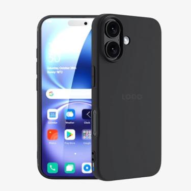 Imagem de SMART E CASE Capa Capinha Case Proteção Premium com Interior em Microfibra, Preta, Resistente a Impactos (iPhone 16 Plus)