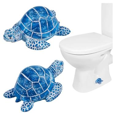 Imagem de Framendino, Pacote com 2 tampas de parafuso de vaso sanitário de tartaruga tampas decorativas de botão para decoração de acessórios de banheiro