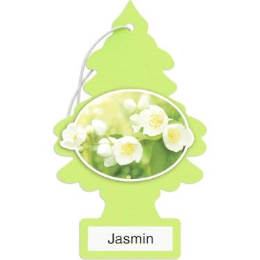 Imagem de Aromatizador de ar para carros Little Trees | Árvore de papel para pendurar para casa ou carro | Jasmin | Pacote com 12