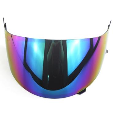 Imagem de Tomvorks Visor de Capacete Anti-arranhão, Substituição de Motocicleta Com Proteção Solar, Remover, Se Encaixa Nos Capacetes CL-16 CL-17 CL-S-SP CS-R1 CS-R2 Série CS-R2, Chuva, Pequenos (Colorido)