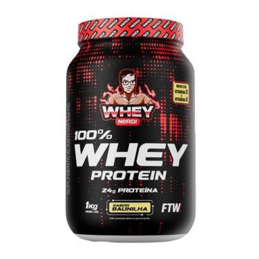 Imagem de 100 Whey Protein 1kg Whey Nerd, Baunilha