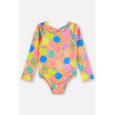 Imagem de Maiô Infantil em Poliéster FPS +50 Up Baby, Laranja, 12
