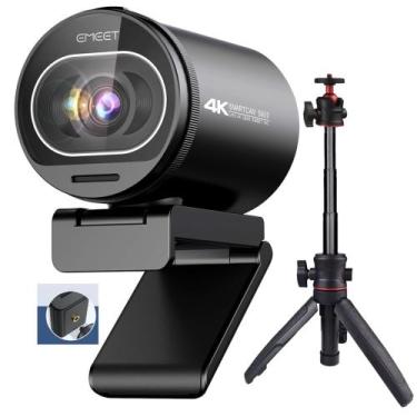 Imagem de Camera Webcam Profissional 600 4K Alta Resolução Para Podcast e Reuniõ