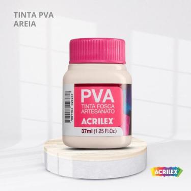 Imagem de Tinta pva fosca para artesanato com 37ml cor areia - ACRILEX