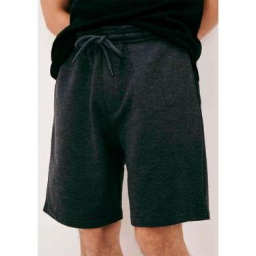 Imagem de Bermuda Moletom Hering 4G2Y Masculina Com Bolsos Algodão T. P/XXG, XG,