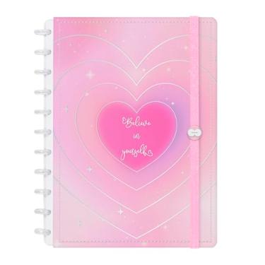 Imagem de Caderno De Disco Iscool Inteligente G Coquette Candy Pop Coração Shine
