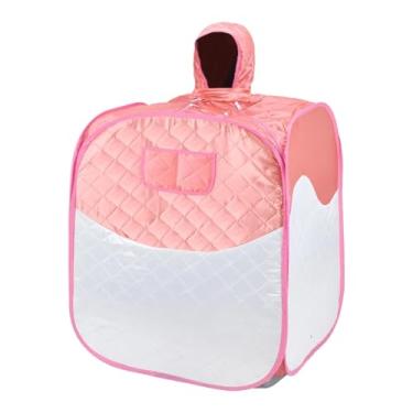 Imagem de Generic Sauna Dobrável Profissional, Aquecimento Rápido, Durável, Fácil de Montar, Zíper, Tenda de Sauna Portátil para Banheiro E Casa, Rosa Branco, Tamanho real