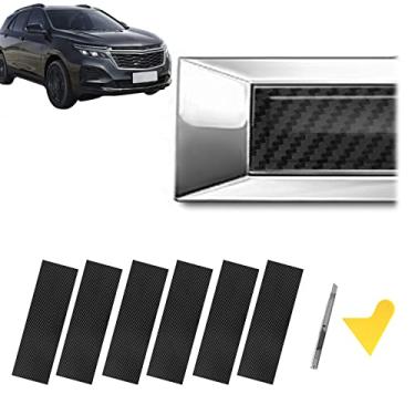 Imagem de QianBao – Kit de envelope de vinil de fibra de carbono com emblema Chevy Bowtie de 30 x 10 cm com espátula e cortador – Sobreposição universal do logotipo pretoQianBao 6 QB4517669