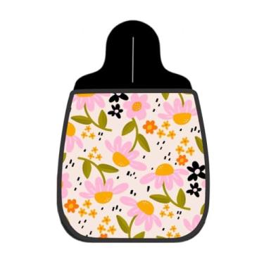 Imagem de Lixeira De Carro Organizador Lixinhocar Margaridas Rosas Fundo Creme 7