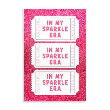 Imagem de Stupell Industries In My Sparkle Era Tickets Wall Plaque Art, design por Lettered and Lined, 15 x 10