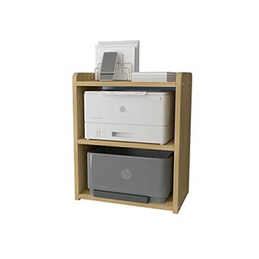 Imagem de Suporte de impressão, estante pequena, suporte para impressora, rack de armazenamento de três camadas, adequado para escritório em casa, mesa de impressora de 9,44/11,81 polegadas de altura (cor: C