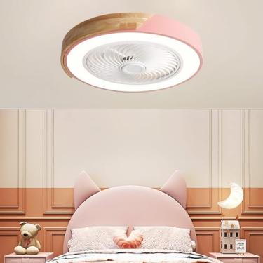 Imagem de Ventiladores de teto com luzes e controle remoto silencioso LED Ventilador de teto regulável com iluminação 5 lâminas DC reversível ventilador lustre luz de teto disponível no inverno verão