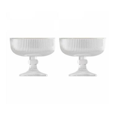 Imagem de Taça Para Sobremesa Lines Fio C/2 Taças 320Ml 20646 Wolff