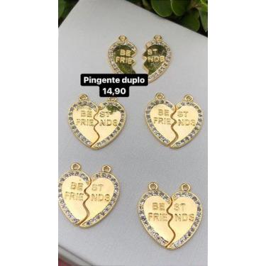 Imagem de Pingente Best Friend Ouro 18k - Par de Bijuterias Finas - no-brand