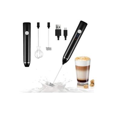 Imagem de Mini batedor de café portátil recarregável Milk Frother USB - Lightbek