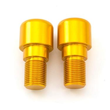 Imagem de XLYJ Para Yamaha YZF R6 1999-2005 2001 2002 2003 2004 Punhos de guidão de motocicleta Extremidades de barra Sliders Cap Plug Grips R6S 2006-2009 2007 08 Extremidades de barra (cor: Dourado)