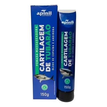 Imagem de Pomada Massageadora Cartilagem De Tubarão Apinil 150g