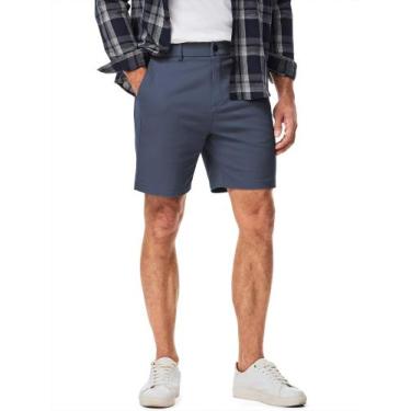 Imagem de Shorts JMIERR Slim Fit Chino, 18 cm, costura interna, algodão, sarja, 