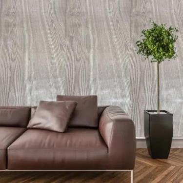 Imagem de Papel de Parede Adesivo Autocolante Rolo 5 Metros x 45cm Decoração Envelopamento (Madeira Escura)