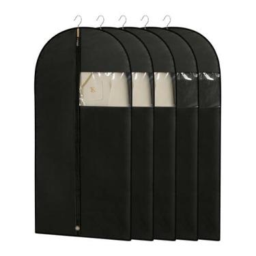 Imagem de Bolsas Perber de 43 cm para guardar armários, pretas (5 pacotes)