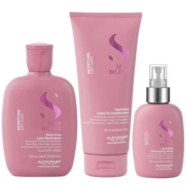 Imagem de Kit Alfaparf Semi Di Lino Moisture - Shampoo 250ml + Leave in Condicio