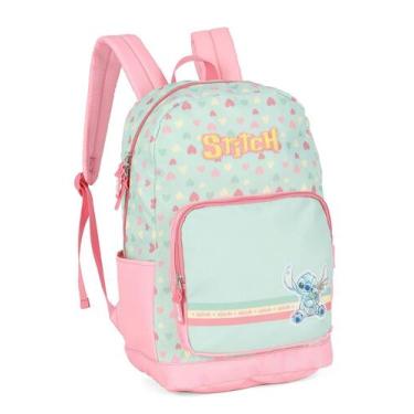 Imagem de Mochila costas escolar infantil stitch ms50091sc luxcel, VERDE