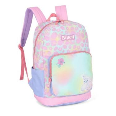 Imagem de Mochila costas escolar infantil stitch ms50091sc luxcel, ROSA