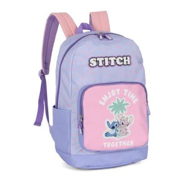 Imagem de Mochila costas escolar infantil stitch ms50091sc luxcel, ROXO