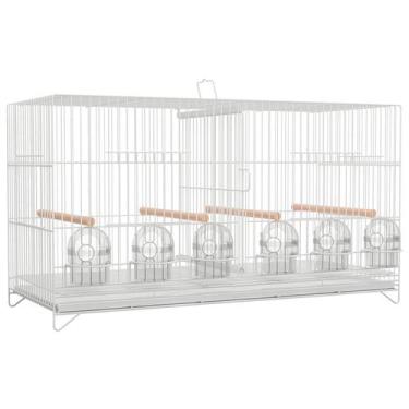 Imagem de Gaiola Criadeira para Canário 6 Comedouros Meia Lua Quatiguá - Gaiolas