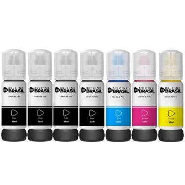 Imagem de Kit 7 Refil De Tinta Para Epson T544 L3150 L3250 L3110 L5190 - Bulk In