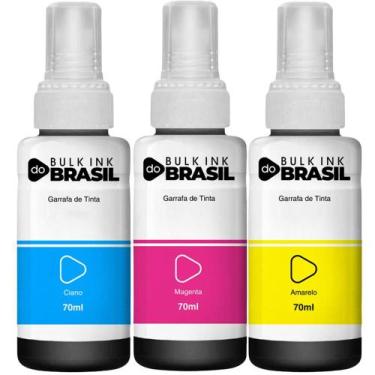 Imagem de Kit 3 Tintas Para Epson T664 L355 L365 L395 L455 L1300 L110 - Bulk Ink