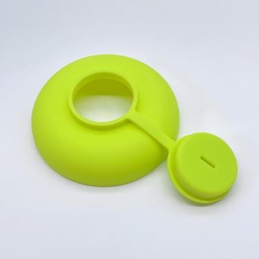 Imagem de Suporte de silicone para sorvete – à prova de vazamento e portátil, suporte de picolé de silicone, reutilizável e seguro para lava-louças para festas, piqueniques, casa (1 peça, amarelo)