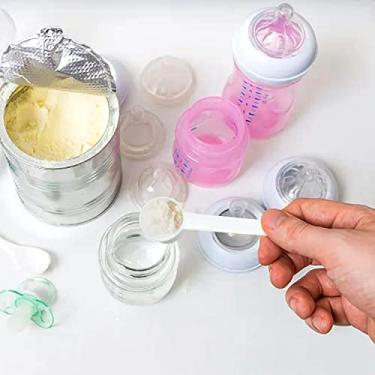 Imagem de Colheres medidoras de plástico 20 peças, 10 ml, 5 g, café, açúcar, proteína, pó, especiarias, utensílios de cozinha, fundo plano