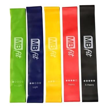 Imagem de Kit Mini Band Muvin – Faixas Elásticas Circulares com 5 Tensões – Diferentes Intensidades de Resistência – Elásticos Para Musculação – Exercícios – Força – Treino Funcional – Academia - Ginástica
