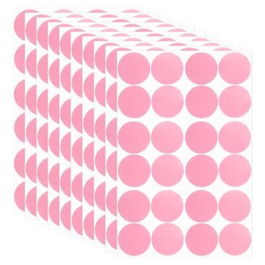Imagem de Adesivos redondos coloridos de 3 cm, 25 peças de etiquetas adesivas removíveis de codificação para escritório, loja, casa, sala de aula, classificação, rosa