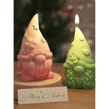Imagem de 1 molde de silicone para filhotes de Natal, molde de silicone de Páscoa, vela de goblin 3D, 1 pacote, casting faça você mesmo para fazer velas