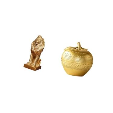 Imagem de Fenteer Escultura de Resina de Majestoso, Ornamento de Mesa Colecionável, Estatueta Decorativa para Escritório, Casa, Estante, Sala de Jantar,