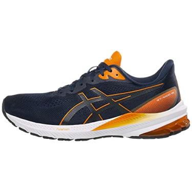 Imagem de ASICS Tênis de corrida masculino GT-1000 12, Azul francês/laranja brilhante, 8