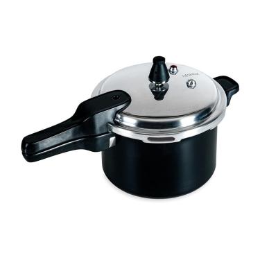 Imagem de Panela de Pressão Brinox Ceramic Life Super 5,4L Antiaderente Indução Preto