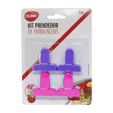 Imagem de Prendedor De Embalagens Pregador Fechador Para Alimentos - Clink, Rosa
