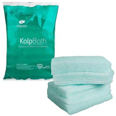 Imagem de Esponja para Banho de Acamados KolpBath - 24 unidades - Kolplast