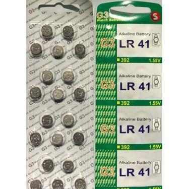 Imagem de Bateria P/ Relogios G3 LR41 392/192/736 1,55V (1 cart c/ 20) - WATCH